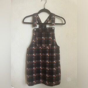 Wild Fable (Kids L 10/12) pladed short, overall dress! Super adorable dress!